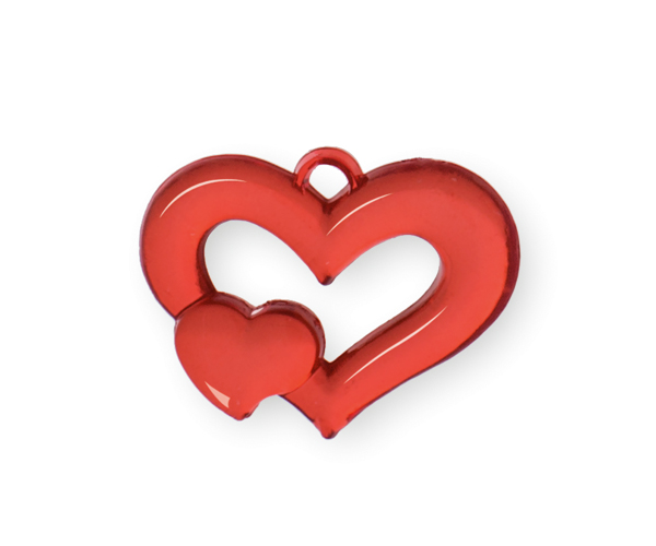 BAG 500 CUORI ROSSI 30 MM