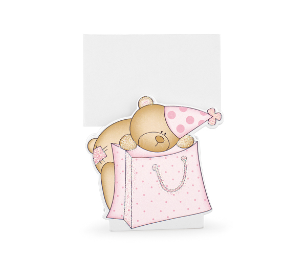 SEGNAPOSTO ORSETTO ROSA H.60 MM