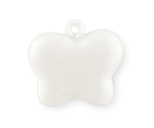 PENDAGLIO FARFALLA PORCELLANA 28 MM