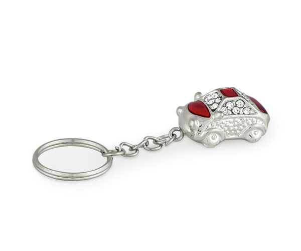 PORTACHIAVI AUTO ROSSA CON STRASS