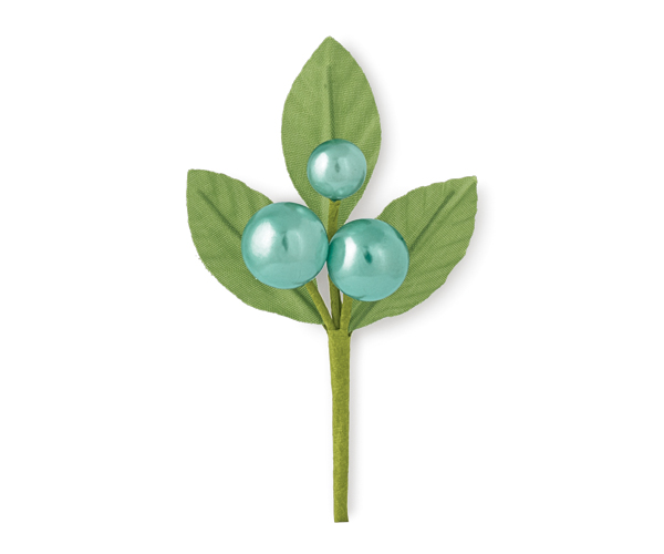 PICK 3 PERLE ACQUA E FOGLIE H.90 MM