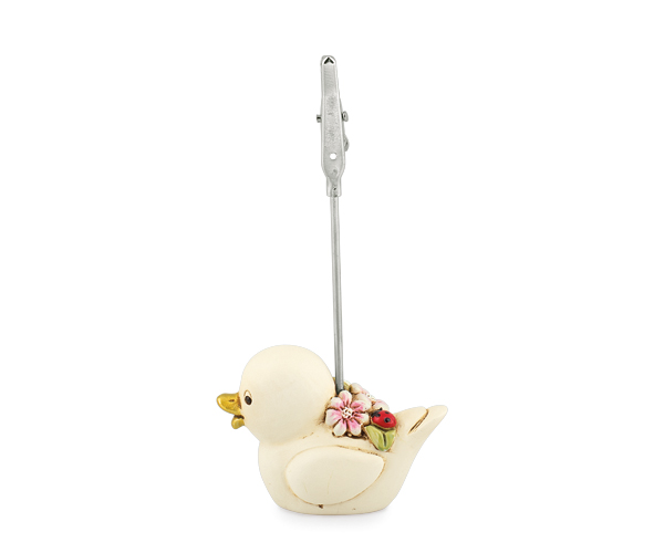 PAPERA SEGNAP.AVORIO C/FIORI H.100 MM