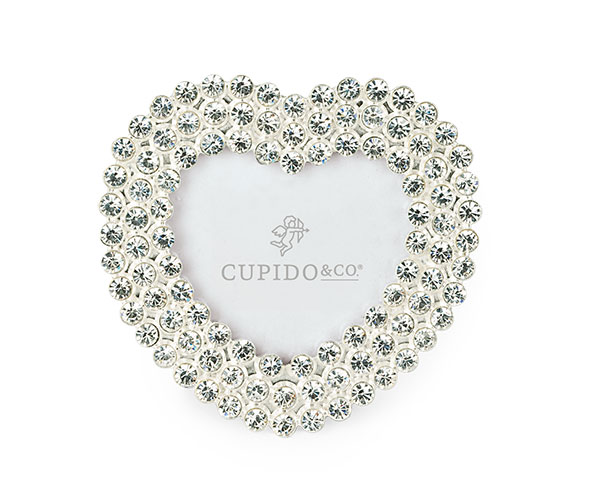 CORNICE CUORE C/STRASS 95X95 MM