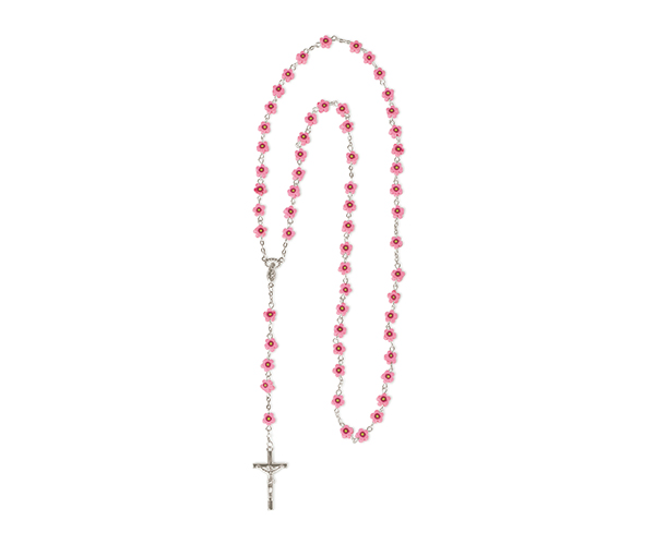 ROSARIO ROSA CON SCATOLA