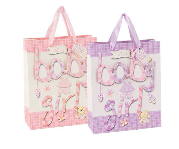 SHOPPER BABY ROSA-LILLA ASS. 180X80X240 MM
