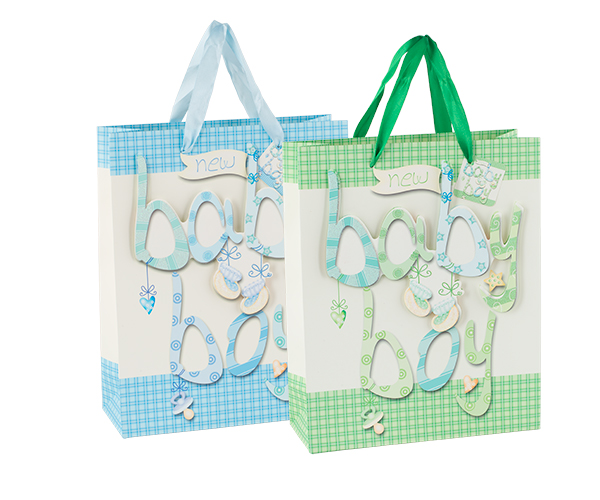 SHOPPER BABY AZZ.-VERDE ASS. 180X80X240 MM