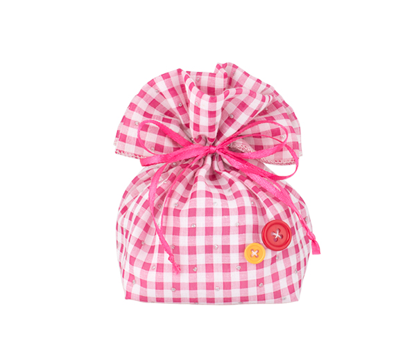 SACCOCCIO QUADRI ROSA 90X90X140 MM