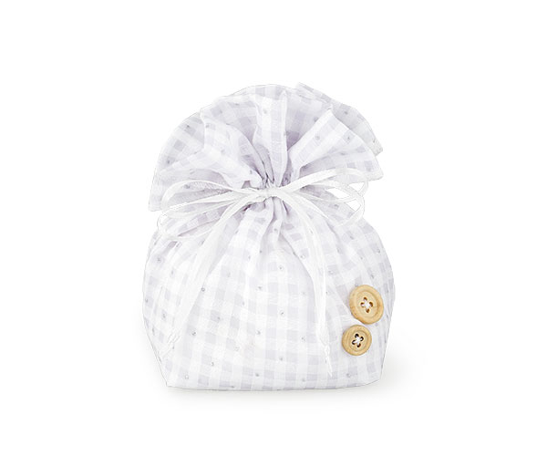 SACCOCCIO QUADRI BIANCHI 90X90X140 MM