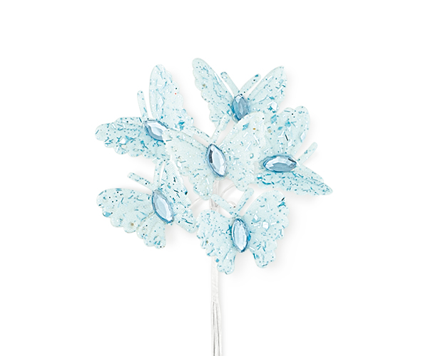 SET 72 FARFALLE AZZURRE 35 MM