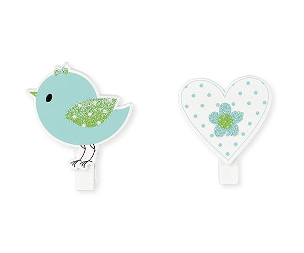 SET 12 MOLL.UCCELL.CUORE AZZ. 45/50 MM