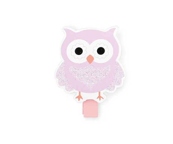 SET 12 MOLLETTE GUFO ROSA 45 MM