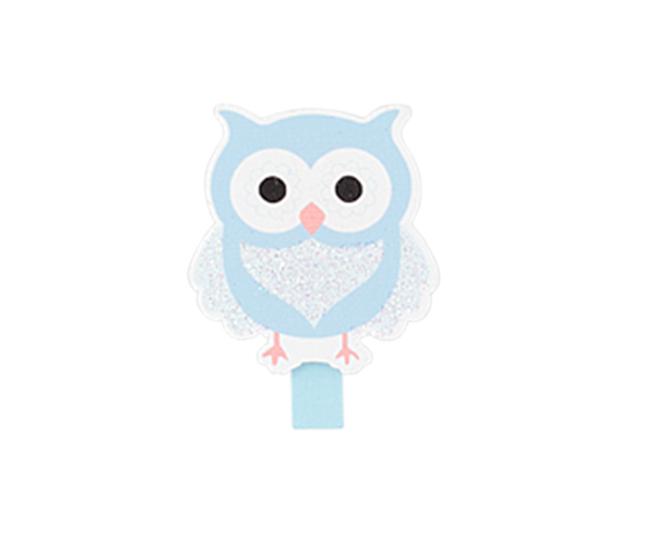 SET 12 MOLLETTE GUFO AZZURRO 45 MM