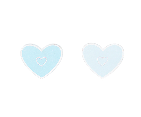 SET 24 STICKERS CUORI AZZ.ASS. 25 MM