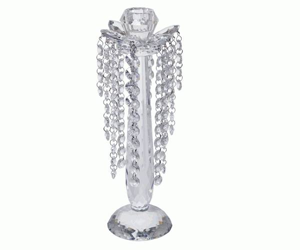 CANDELABRO CON PENDAGLI