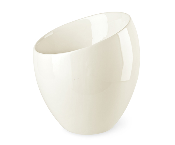 VASO INCLINATO BIANCO ø 165XH.190 MM
