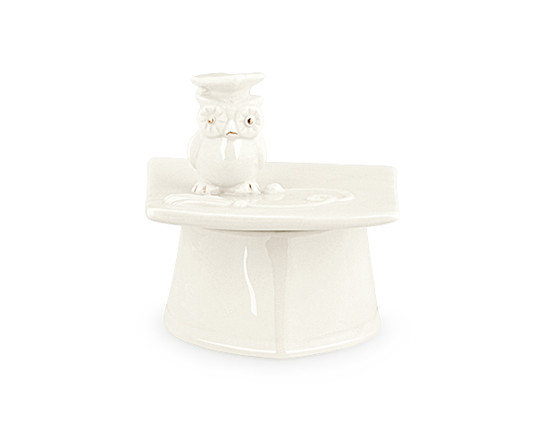 SCATOLA TOCCO C/GUFO PORCELL. 75X75X80 MM