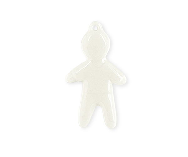 PENDAGLIO PORCELLANA BIMBO H.50 MM