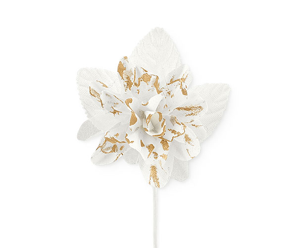 FIORE COTONE AVORIO-ORO ø 80 MM