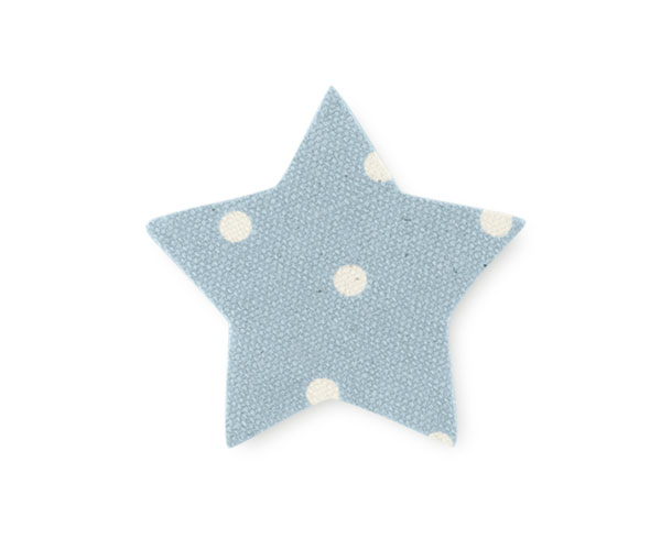 SET 24 STELLE COT.AZZURRE POIS 45 MM