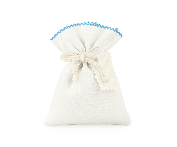 SACC.AVORIO PIZZO AZZ.C/BIGLIE 100X130 MM