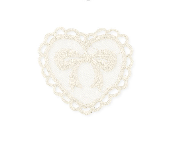 CUORE CON FIOCCO MACRAME' 60X60 MM