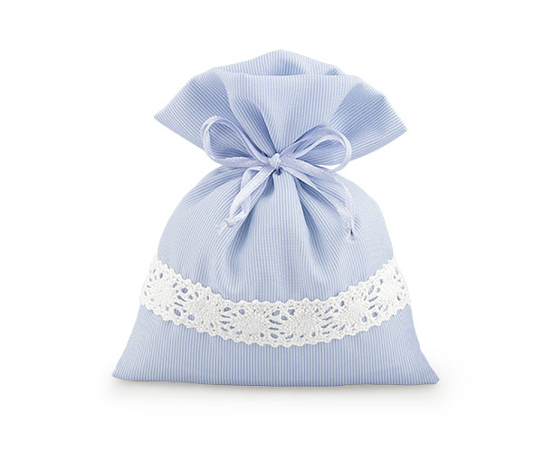 SACCH.RIGHE AZZURRE C/PIZZO 110X140 MM