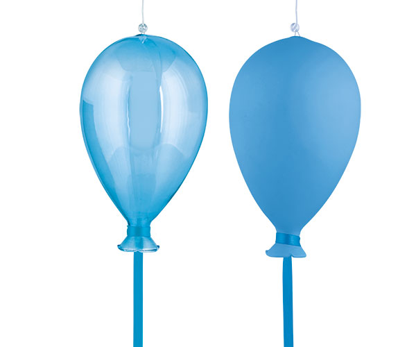 PALLONCINO VETRO CELESTE-TRASPARENTE