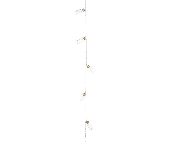 CASCATA 10 BARATTOLI VETRO LED 1700 MM