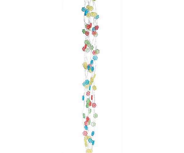 CASCATA CON 160 FIORI LED MULTICOLOR