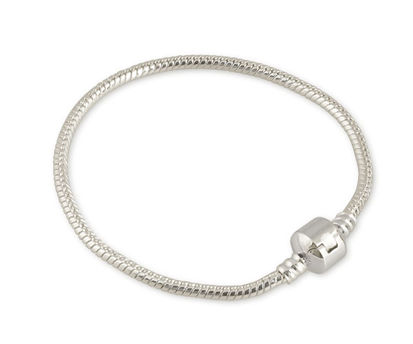 BRACCIALETTO ARGENTATO 190 MM