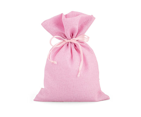 SACCHETTO ROSA GLITTER 130X180 MM