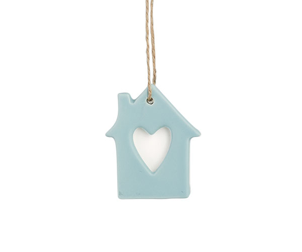 DECORO CASA AZZURRO C/BIGLIETT 45X70 MM