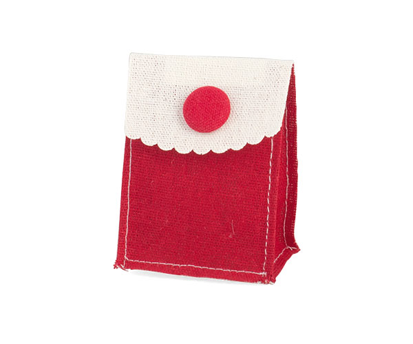 POCHETTE CON BOTTONE ROSSA