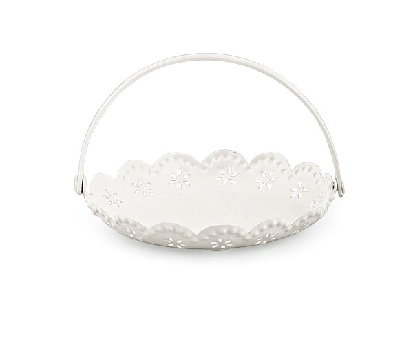 CESTINO BIANCO PIZZO ø 120 MM