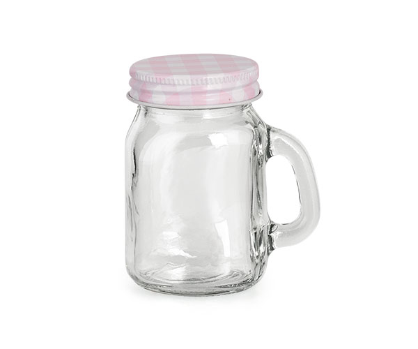 BICCHIERE CON MANICO ROSA