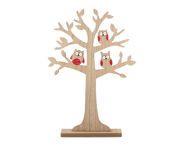 ALBERO LEGNO C/3 GUFI H.500 MM