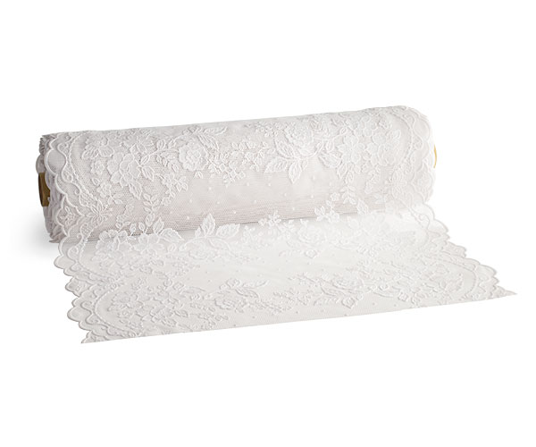 ROTOLO PIZZO VINILE BIANCO