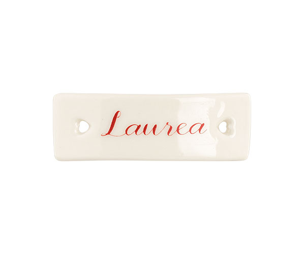 TARGHETTA PORCELLANA LAUREA