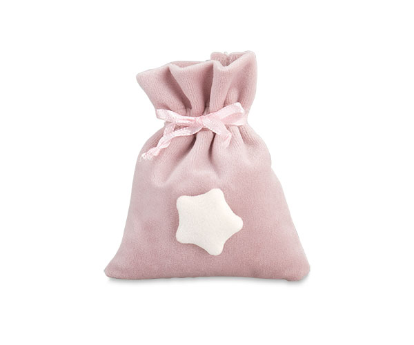 SACCHETTO SOFT ROSA CON STELLA