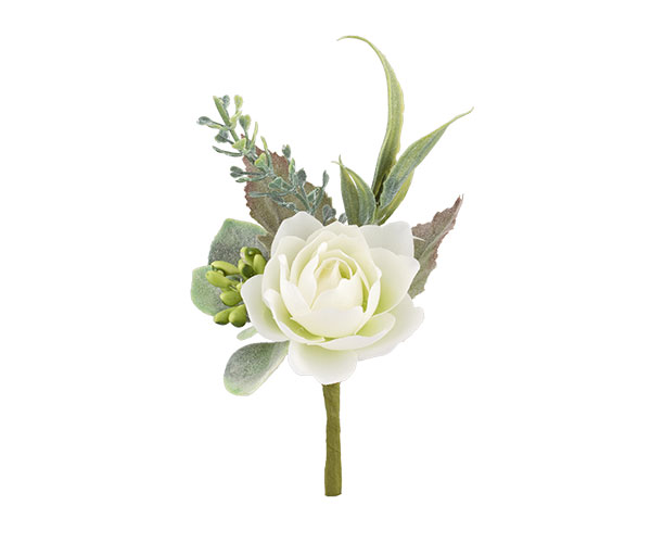 ROSA BIANCA CON ERBE