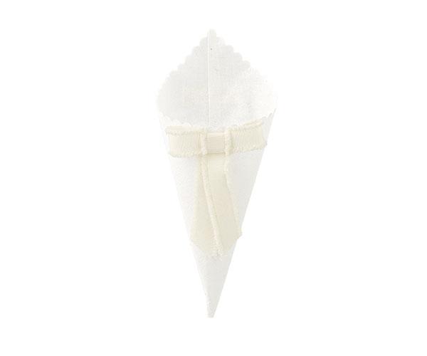 CONO BIANCO CON FIOCCO