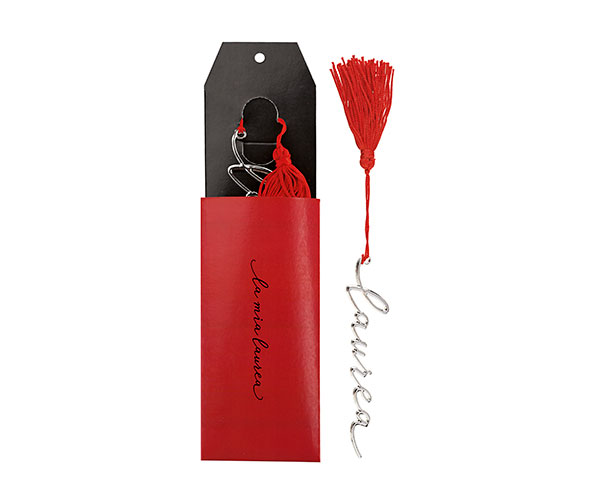 SEGNALIBRO LAUREA NAPPA ROSSA