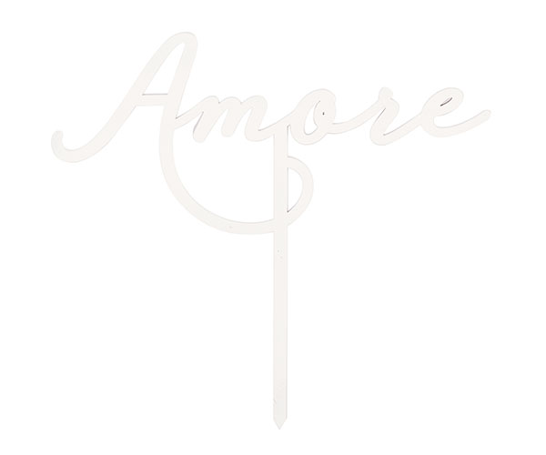 STICK AMORE LEGNO BIANCO