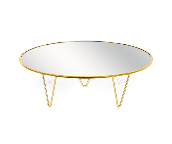 ALZATINA ORO CON SPECCHIO