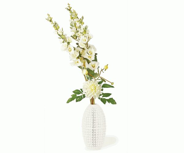 VASO INTRECCIATO BIANCO