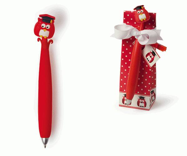 PENNA GUFO CON SACCHETTO