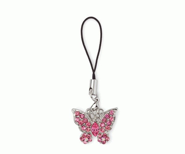 FARFALLA CON BRILLANTNI PHONECHARME