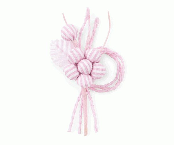 PICK FIORE-BOCCIOLO RIGHE ROSA