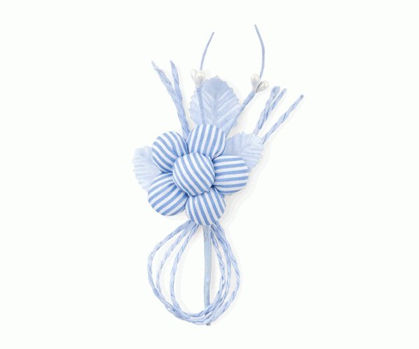 PICK FIORE-FOGLIE RIGHE CELESTE