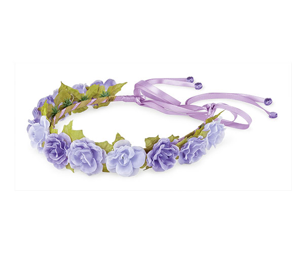 CORONCINA CON ROSE LILLA